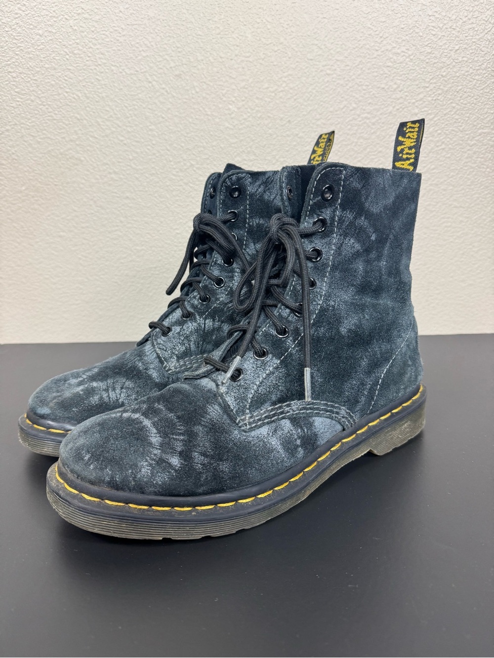 Dr Marten 1460 pascal tie dye boots Docs EUC